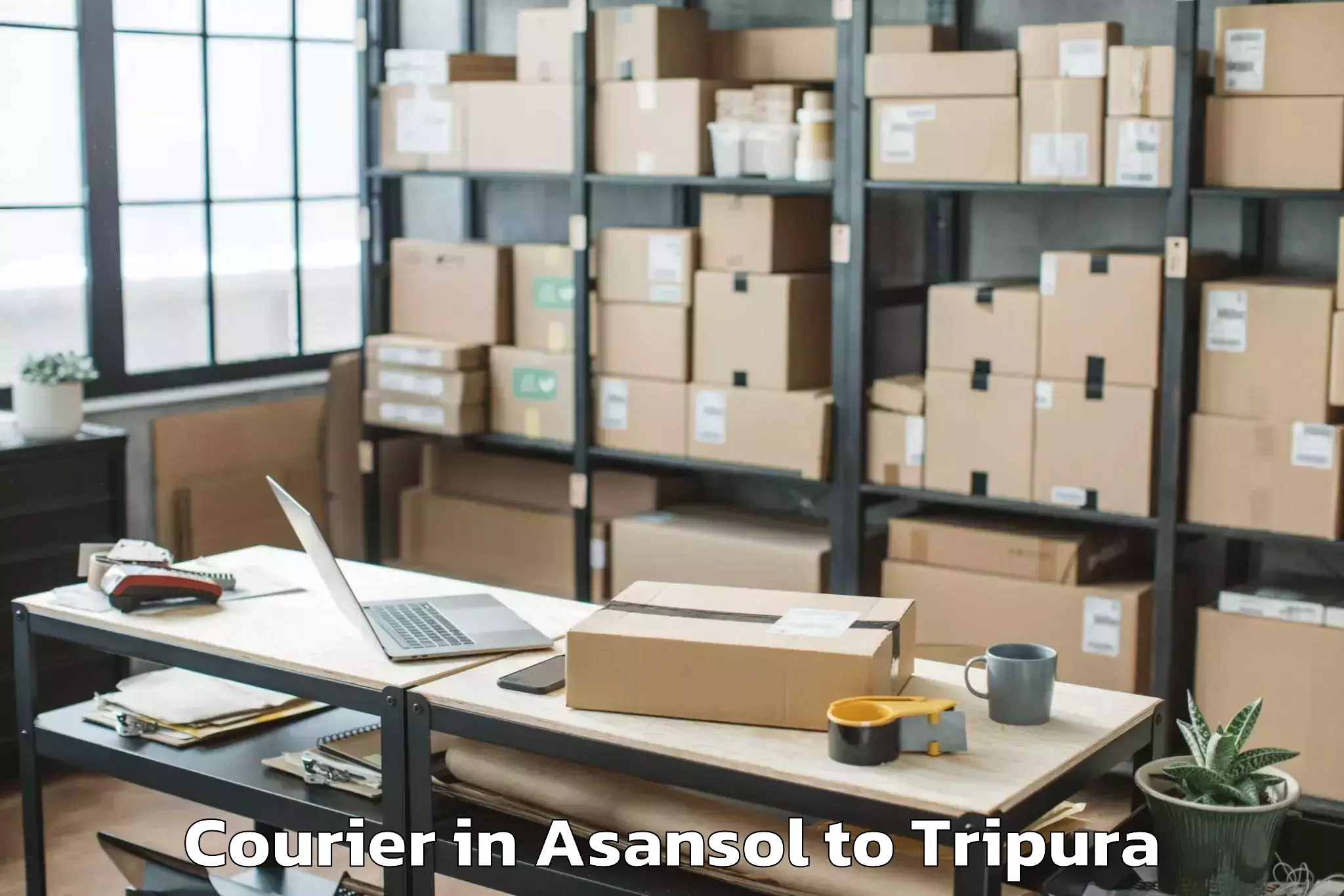 Leading Asansol to Ambasa Courier Provider